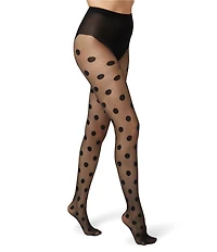 HUE Oversized Dot Sheer Tights