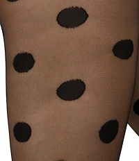 HUE Oversized Dot Sheer Tights