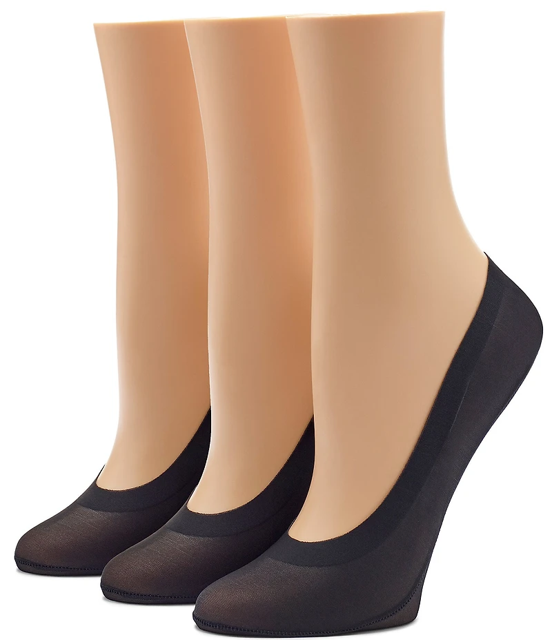 HUE Perfect Edge Liner Super Soft Socks, 3-Pack