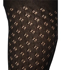 HUE Pointelle Diamond Sweater Knit Tights