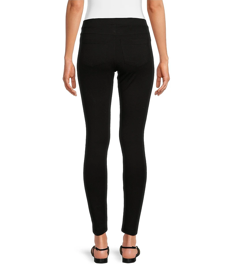 HUE Ponte Mid Rise Full Length Leggings