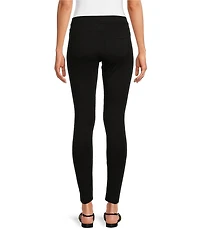 HUE Ponte Mid Rise Full Length Leggings