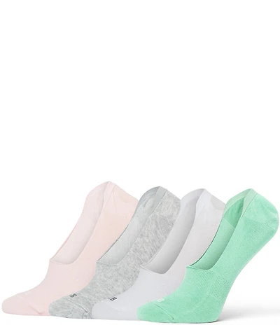 HUE Sneaker Liner Socks, 4 Pack
