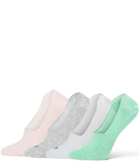 HUE Sneaker Liner Socks, 4 Pack