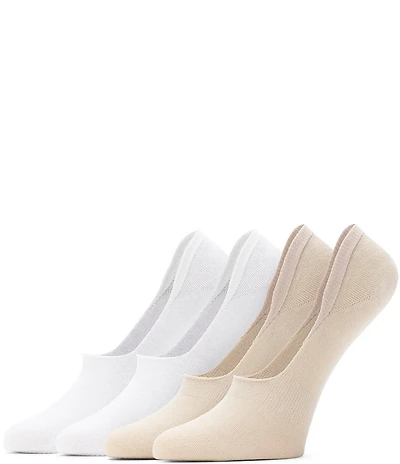 HUE Sneaker Liner Socks, 4 Pack