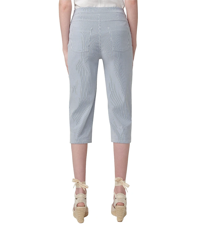 HUE Spring Stripe Pedal Pusher Capri Leggings