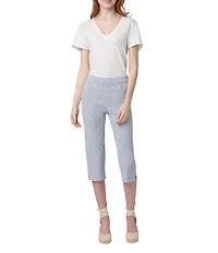 HUE Spring Stripe Pedal Pusher Capri Leggings