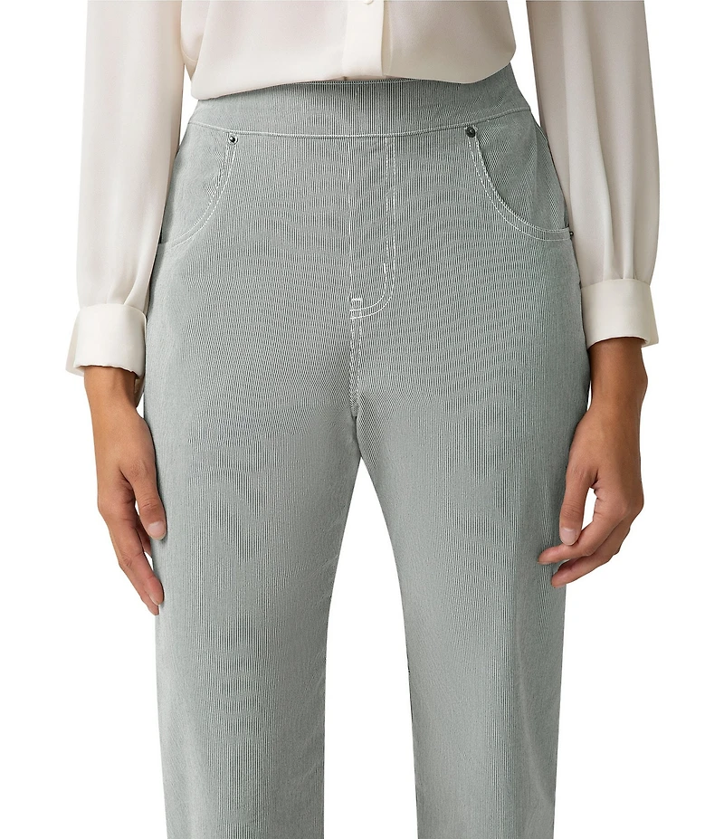 HUE Spring Stripe Pedal Pusher Leggings