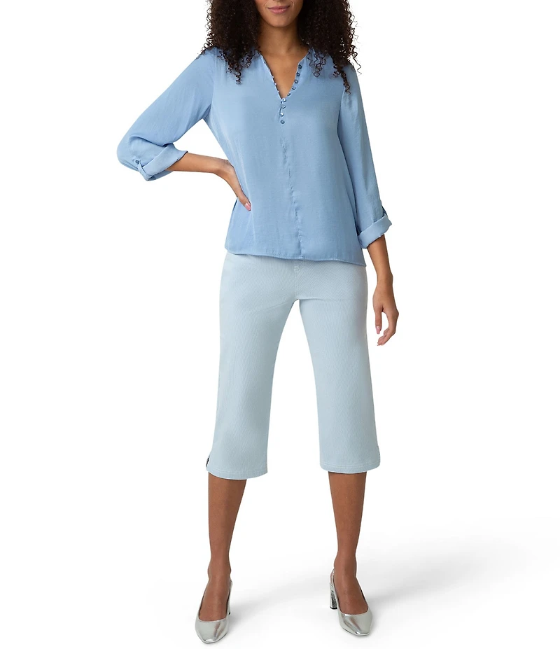 HUE Spring Stripe Pedal Pusher Leggings