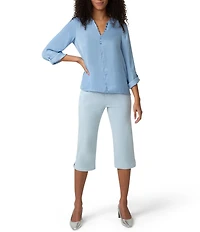 HUE Spring Stripe Pedal Pusher Leggings