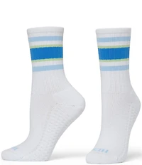 HUE Striped Air Cushion Sport Crew Socks, 3 Pack