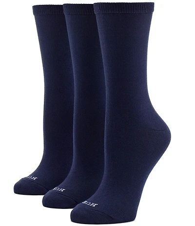 HUE Super Soft Crew Socks, 3-Pack