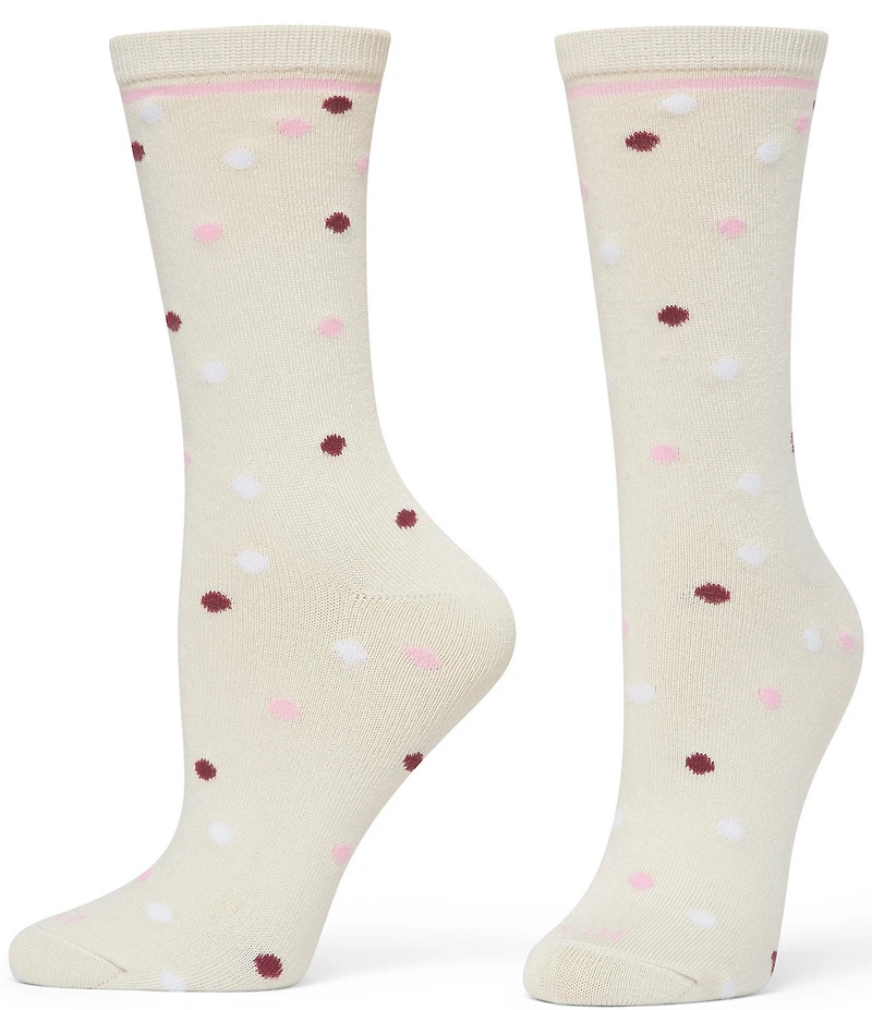 HUE Super Soft Dot Crew Socks, 3-Pack