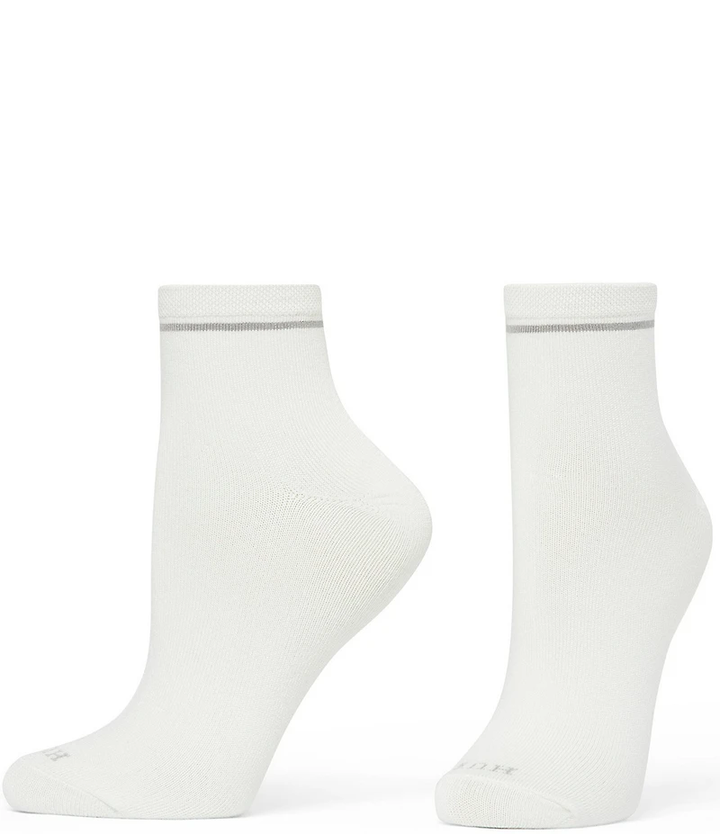 HUE Super Soft Striped Quarter Sock, 3-Pack
