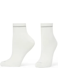 HUE Super Soft Striped Quarter Sock, 3-Pack