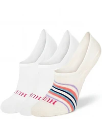 HUE The Perfect Sneaker Stripe Liner Socks, 3 Pack