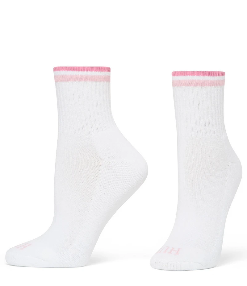 HUE Tipped Sport Mini Crew Socks, 6 Pack