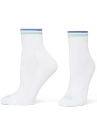 HUE Tipped Sport Mini Crew Socks, 6 Pack