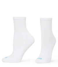 HUE Tipped Sport Mini Crew Socks, 6 Pack