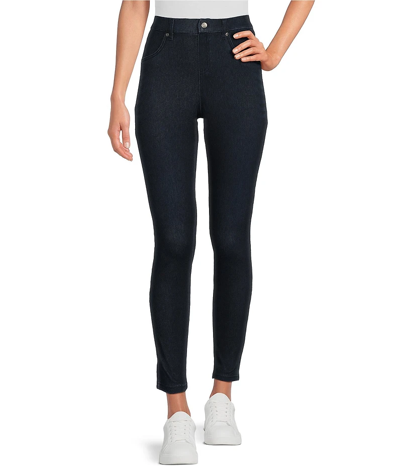 HUE Ultra Soft High Waisted Denim Skinny Jeggings