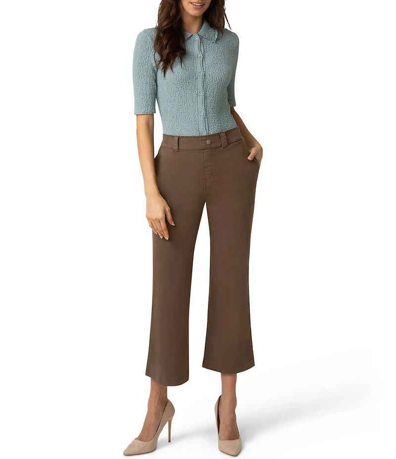 HUE Ultra Stretch Chino Kick Flare Leggings