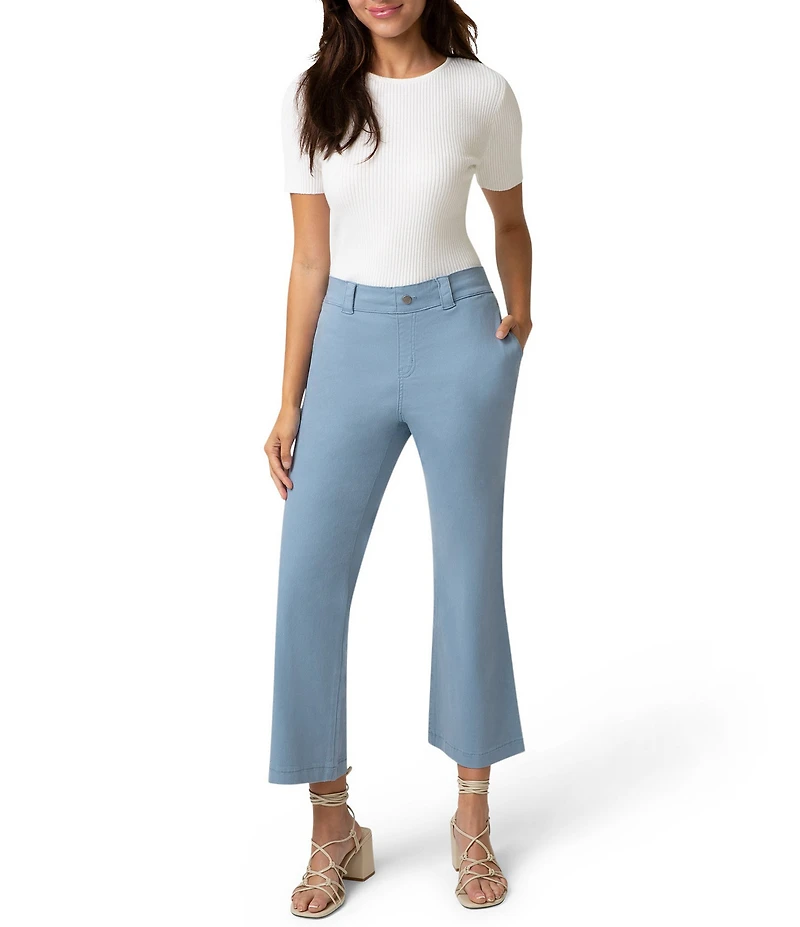 HUE Ultra Stretch Chino Kick Flare Leggings
