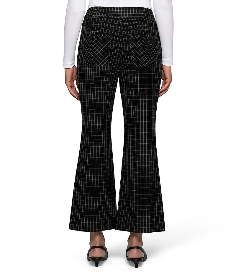 HUE Windowpane Modern Kick Flare Pants