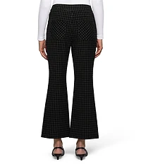 HUE Windowpane Modern Kick Flare Pants