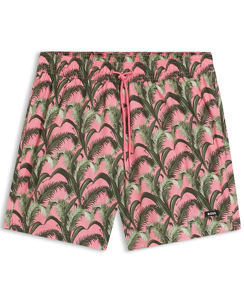 Hugo Boss 4.72#double; Inseam Allover Printed Pike Swim Trunks