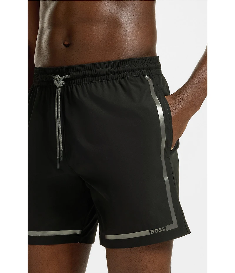 Hugo Boss 5.91#double; Inseam Vital Swim Trunks