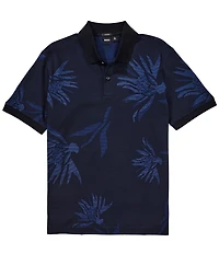 Hugo Boss BOSS Floral Jacquard Short Sleeve Polo Shirt