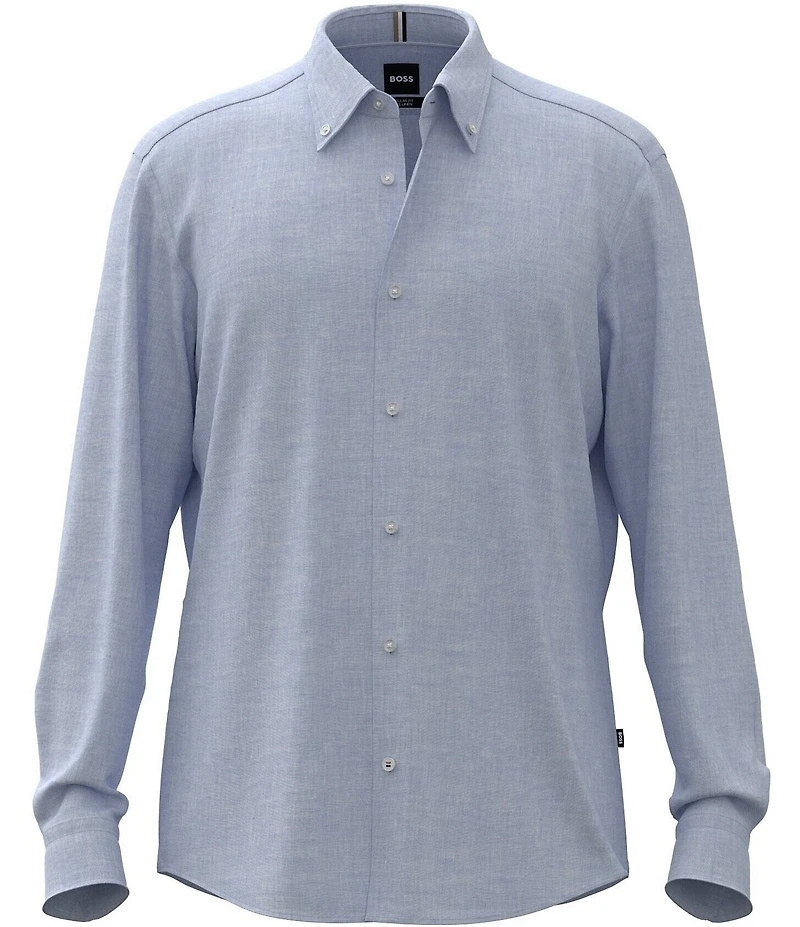 Hugo Boss BOSS Linen Long Sleeve Woven Shirt