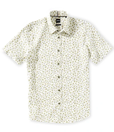 Hugo Boss BOSS Slim Fit C-Roan Stretch Short Sleeve Woven Shirt