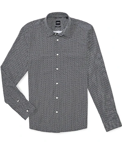 Hugo Boss BOSS Slim Fit P-Roan Stretch Long Sleeve Woven Shirt