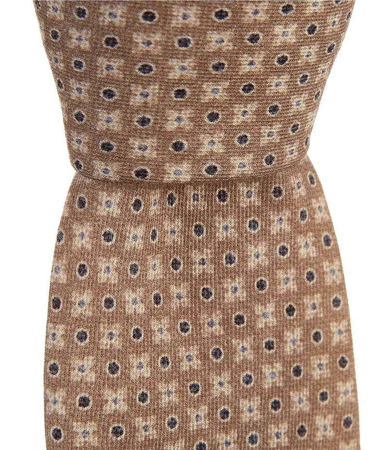 Hugo Boss Circle Neat 3#double; Wool Blend Tie