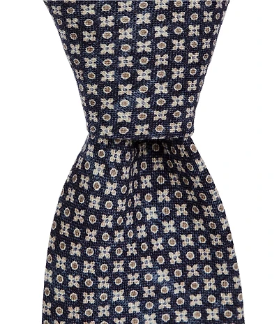 Hugo Boss Circle Neat 3#double; Wool Blend Tie