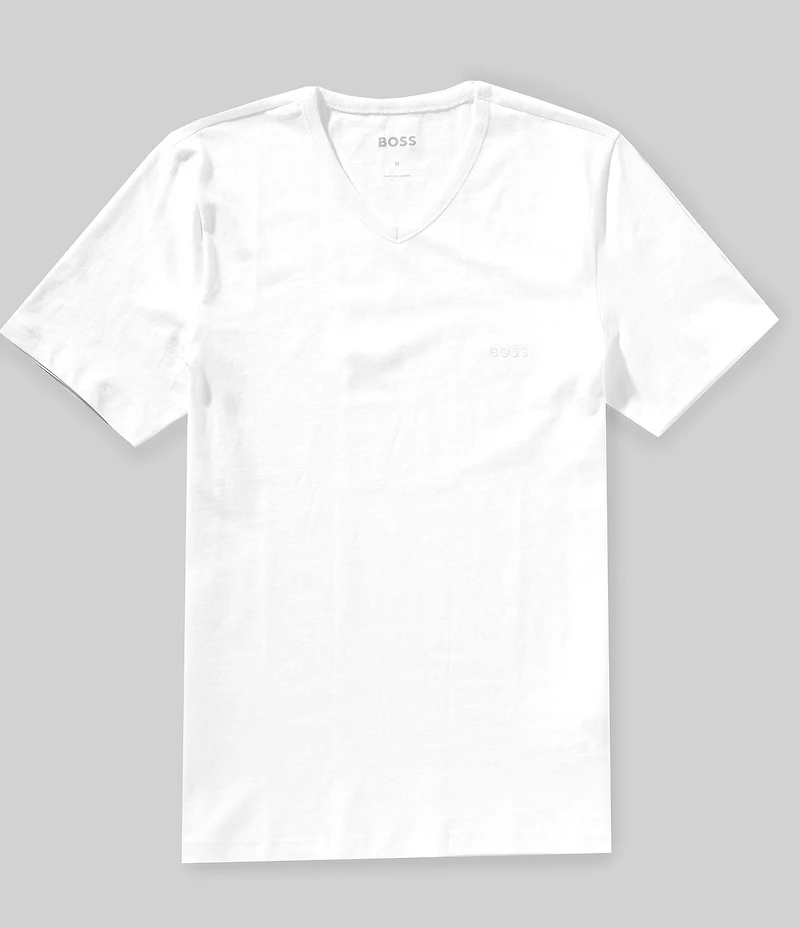 Hugo Boss Classic Fit Short Sleeve V-Neck Undershirt 3-Pack