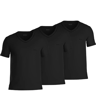 Hugo Boss Classic Fit Short Sleeve V-Neck Undershirt 3-Pack