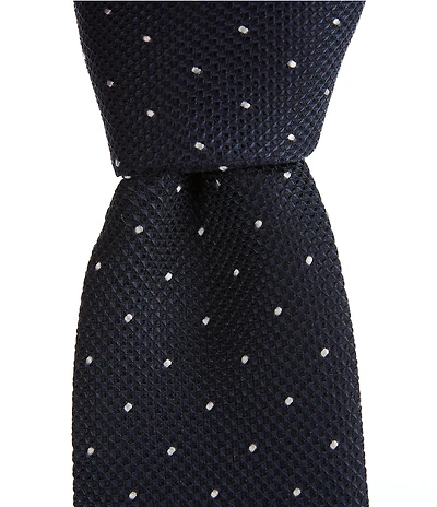 Hugo Boss Dotted 2.36#double; Silk Blend Tie