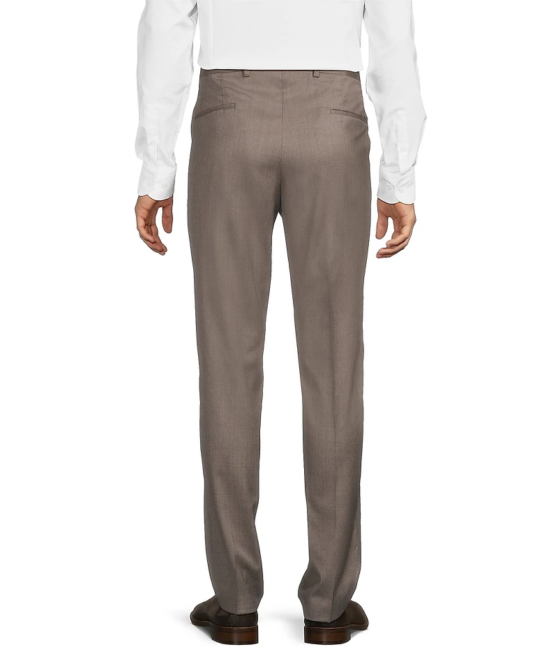 Hugo Boss Genius Slim Fit Pleat Front Solid Dress Pants