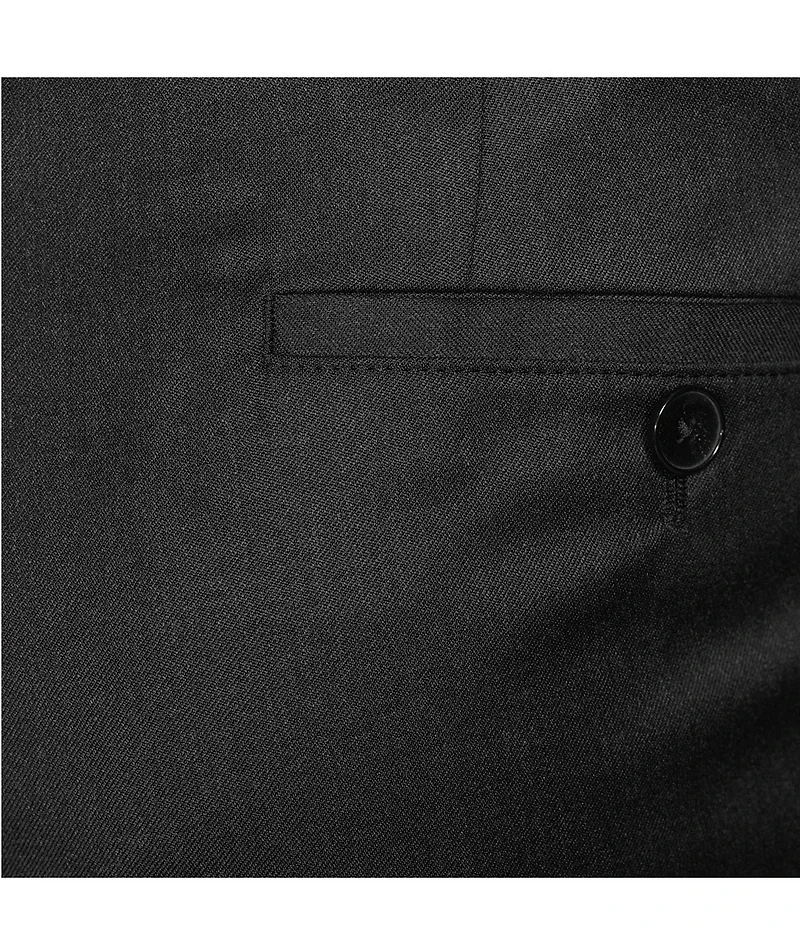 Hugo Boss Genius Slim Fit Flat Front Solid Dress Pants