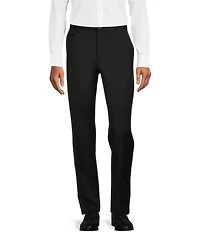 Hugo Boss Genius Slim Fit Flat Front Solid Dress Pants