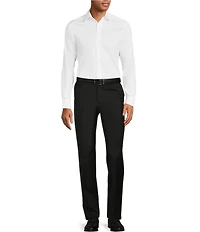 Hugo Boss Genius Slim Fit Flat Front Solid Dress Pants