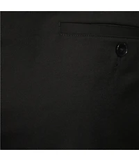 Hugo Boss Genius Slim Fit Flat Front Solid Dress Pants