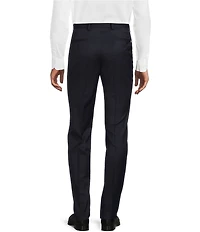 Hugo Boss Genius Slim Fit Flat Front Solid Dress Pants
