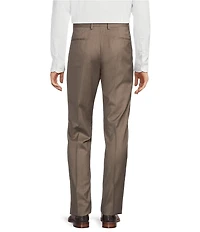 Hugo Boss Genius Slim Fit Flat Front Solid Dress Pants