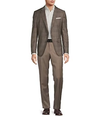 Hugo Boss Genius Slim Fit Flat Front Solid Dress Pants