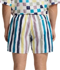 Hugo Boss Hugo Dino Stripe 4.7#double; Inseam Swim Trunks
