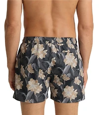 Hugo Boss Iris Print 4.3#double; Inseam Swim Trunks