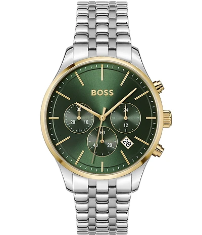 Hugo Boss Men's Avery Quartz Chronograph Stainless Steel Bracelet Watch